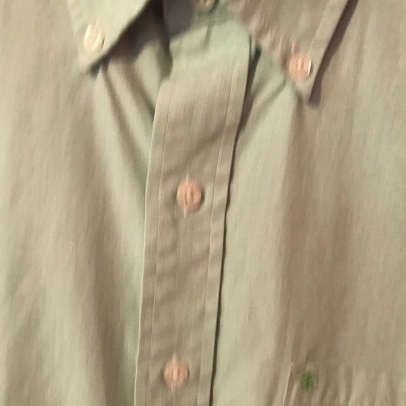 Izod Light Green LS Button Down Shirt Mens Large L - Picture 4 of 12